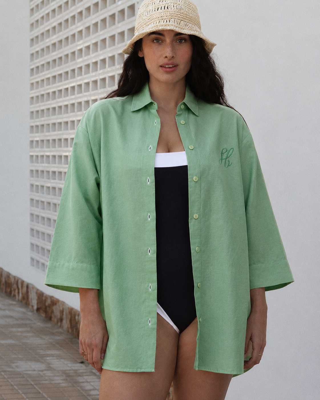 Camisa Oversize UV Mujer Soleil Amarillo Mantequilla