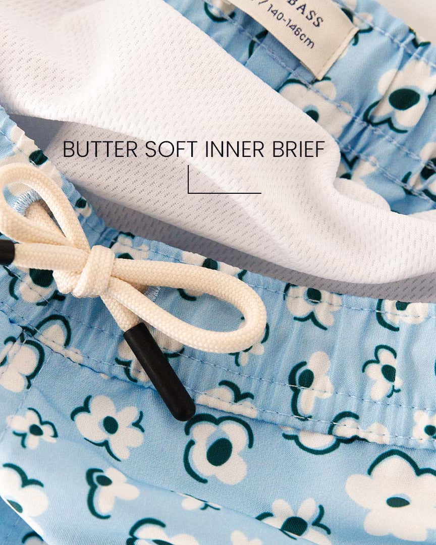 Boy UV Swim Short Palma - light blue