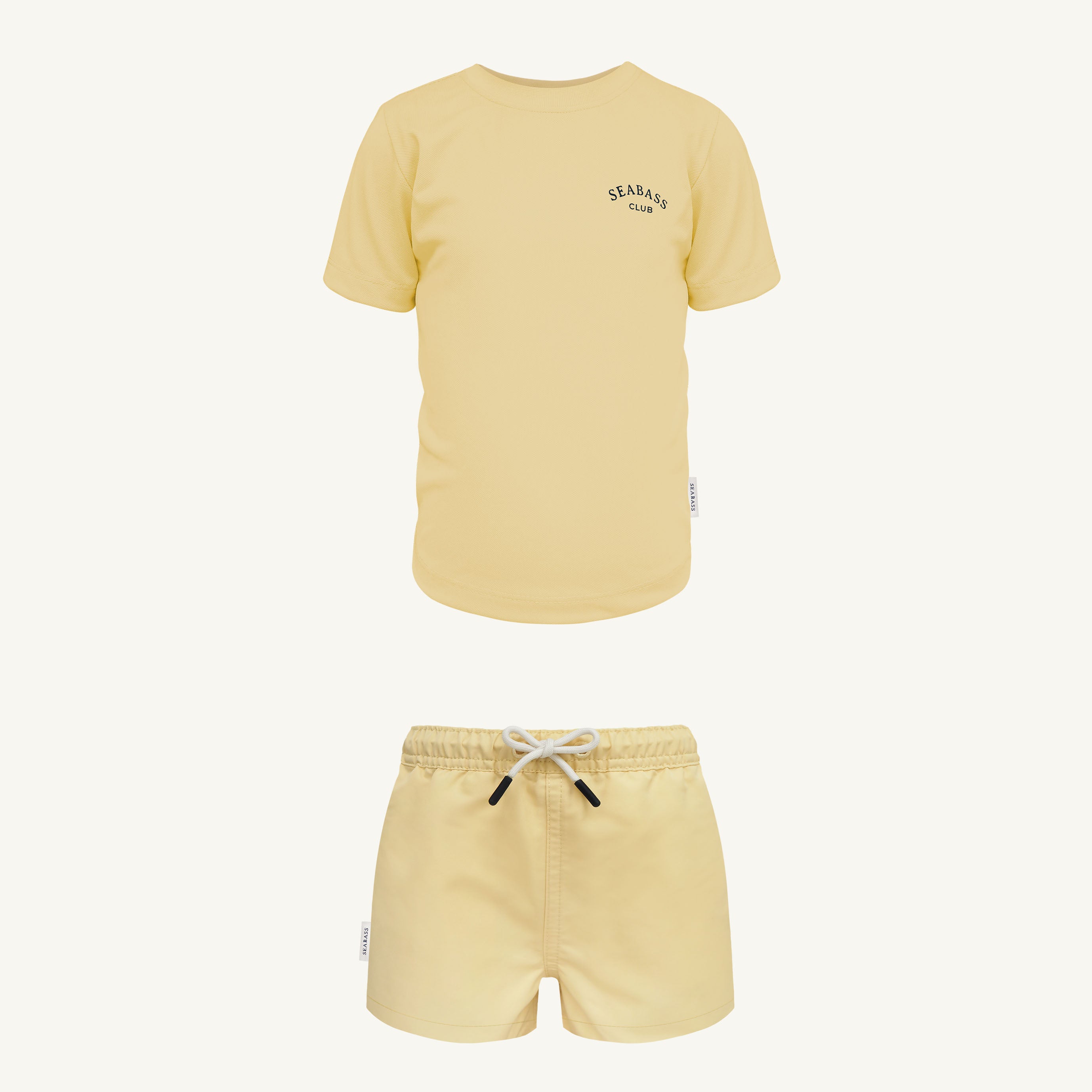 Set of UV T-Shirt and Swim Short - Lemon Yellow