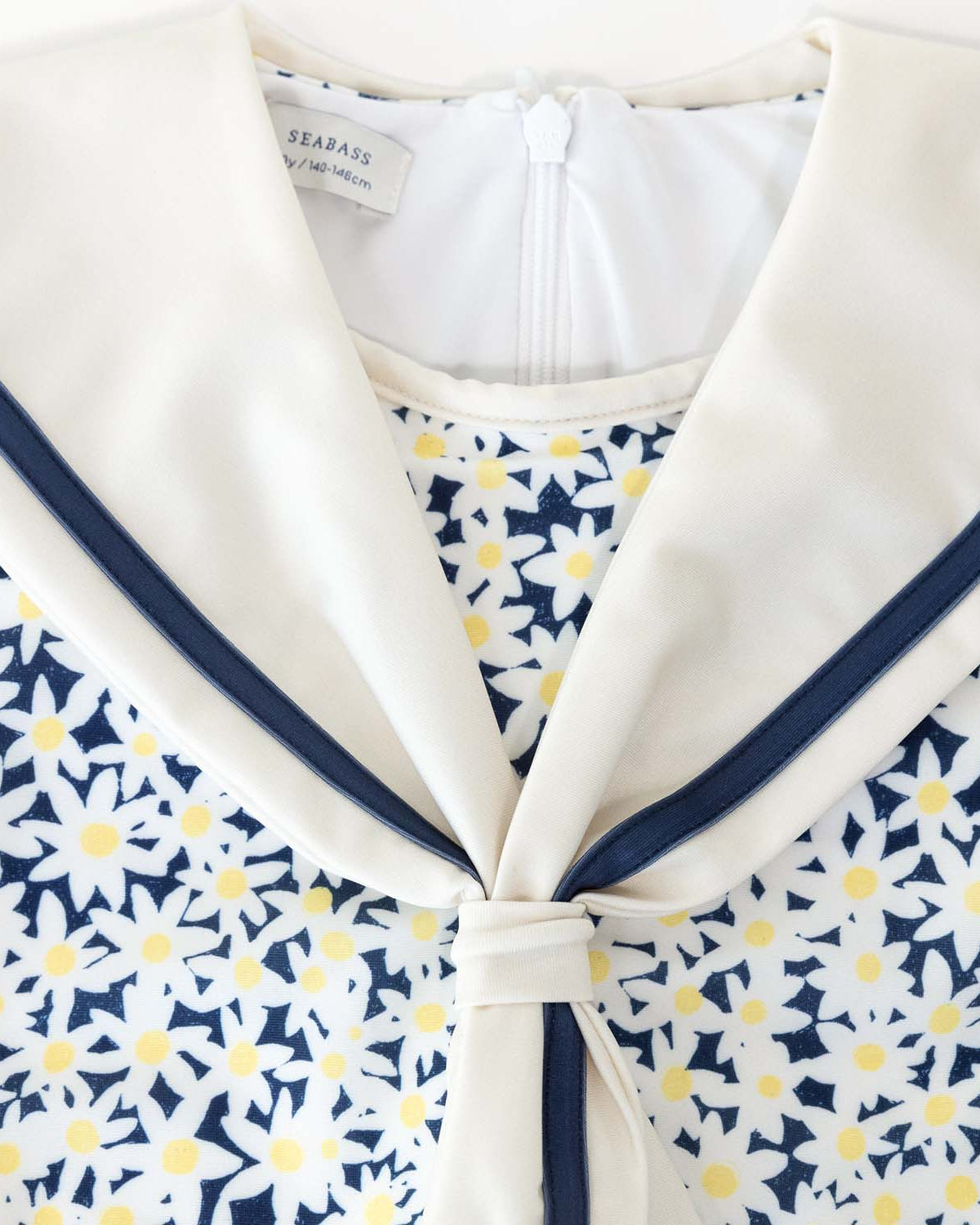 Girl UV Swimsuit Sailor Palermo - navy daisy