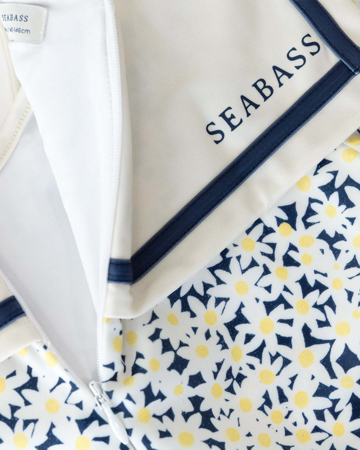 Girl UV Swimsuit Sailor Palermo - navy daisy