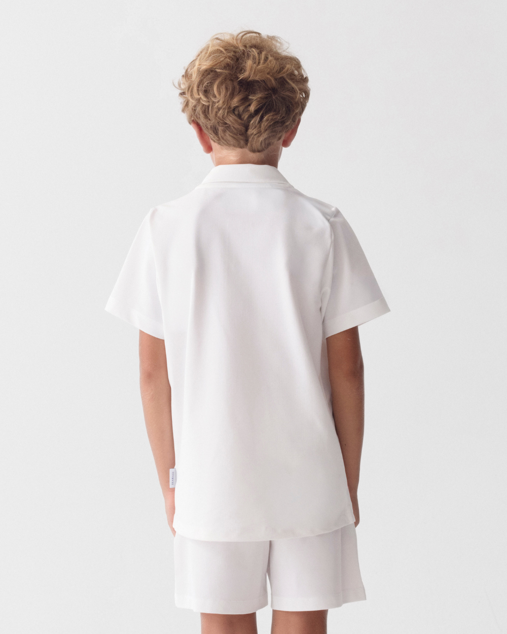 Kids UV Active Shorts Club White