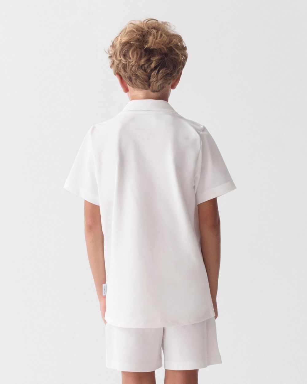 Kinder-Poloshirt mit UV-Schutz, Weiß