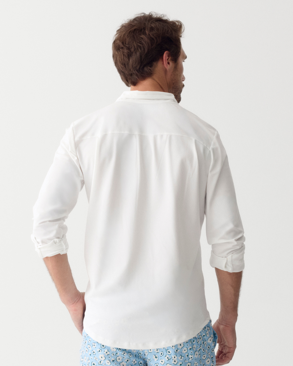 Heren Overhemd met UV-bescherming - wit