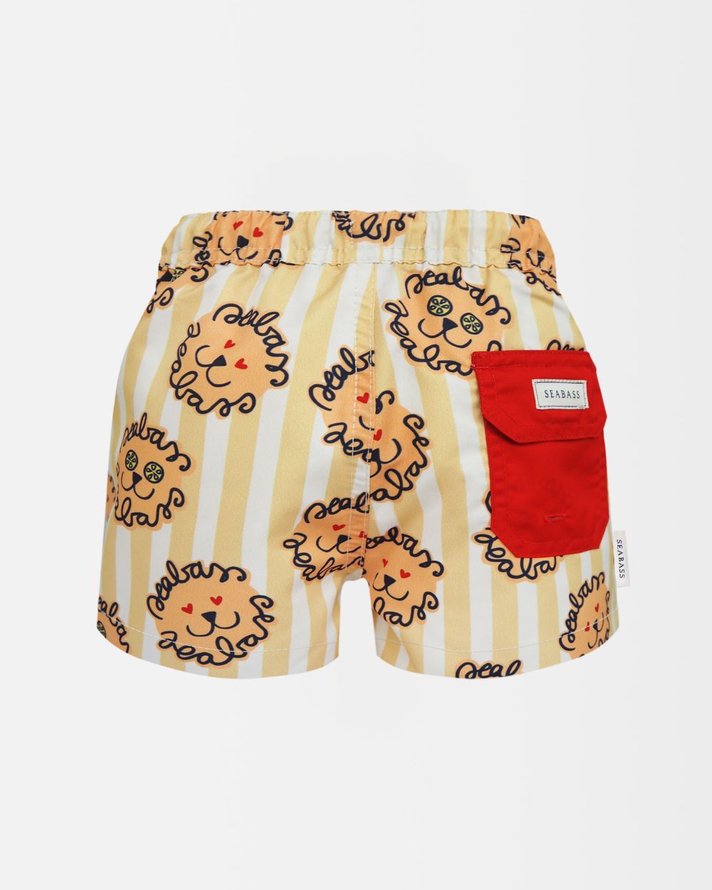 Boy UV Swim Short Leone - lion yellow stripes