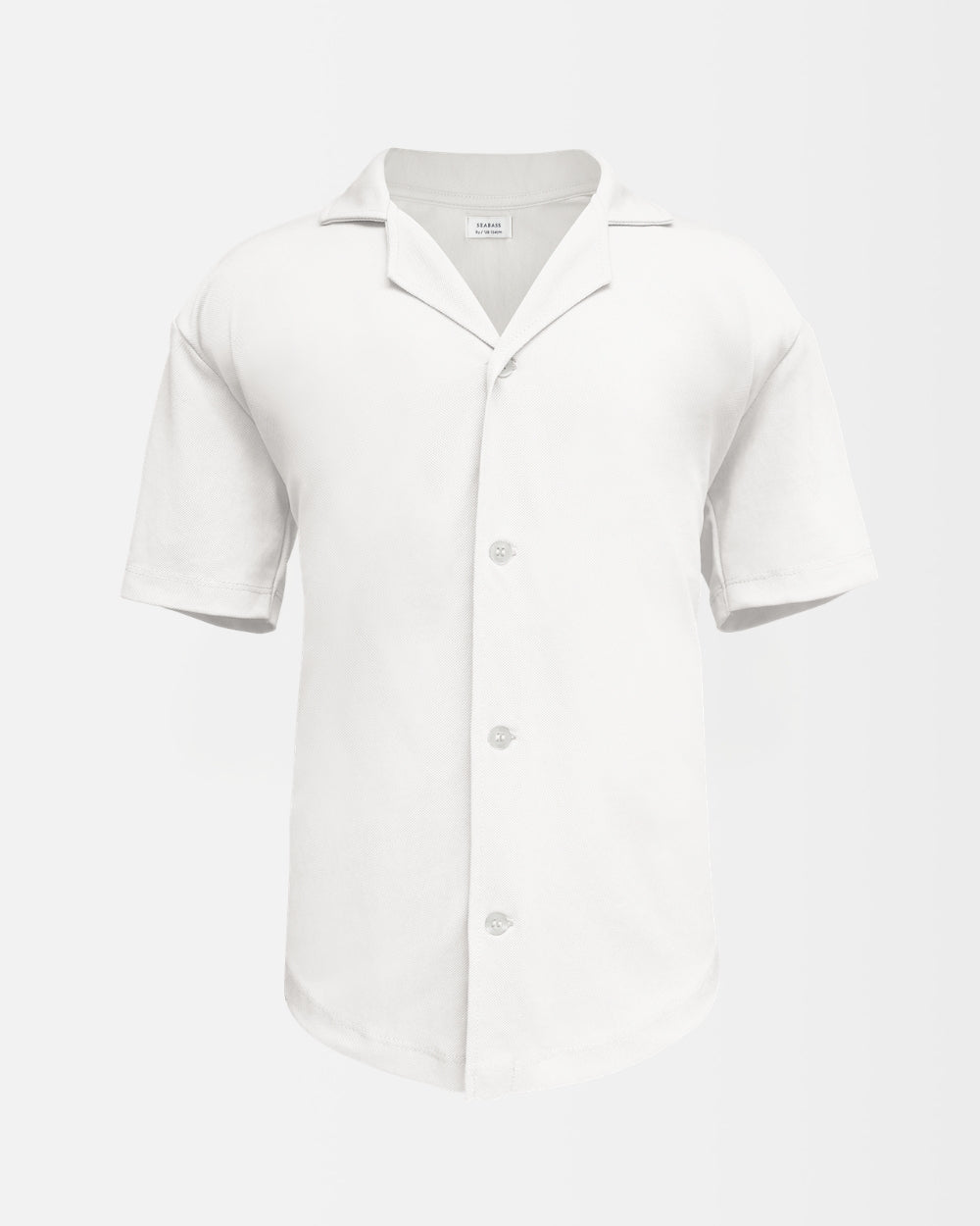 Camisa Corta UV Niño Marina Blanco