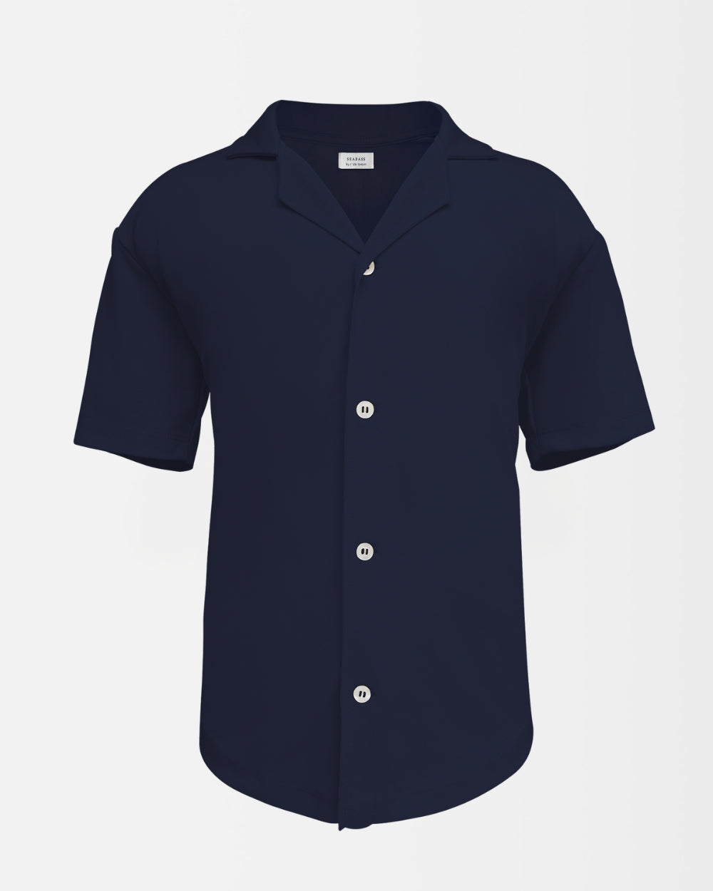 Camisa Corta UV Hombre Marina Azul Marino