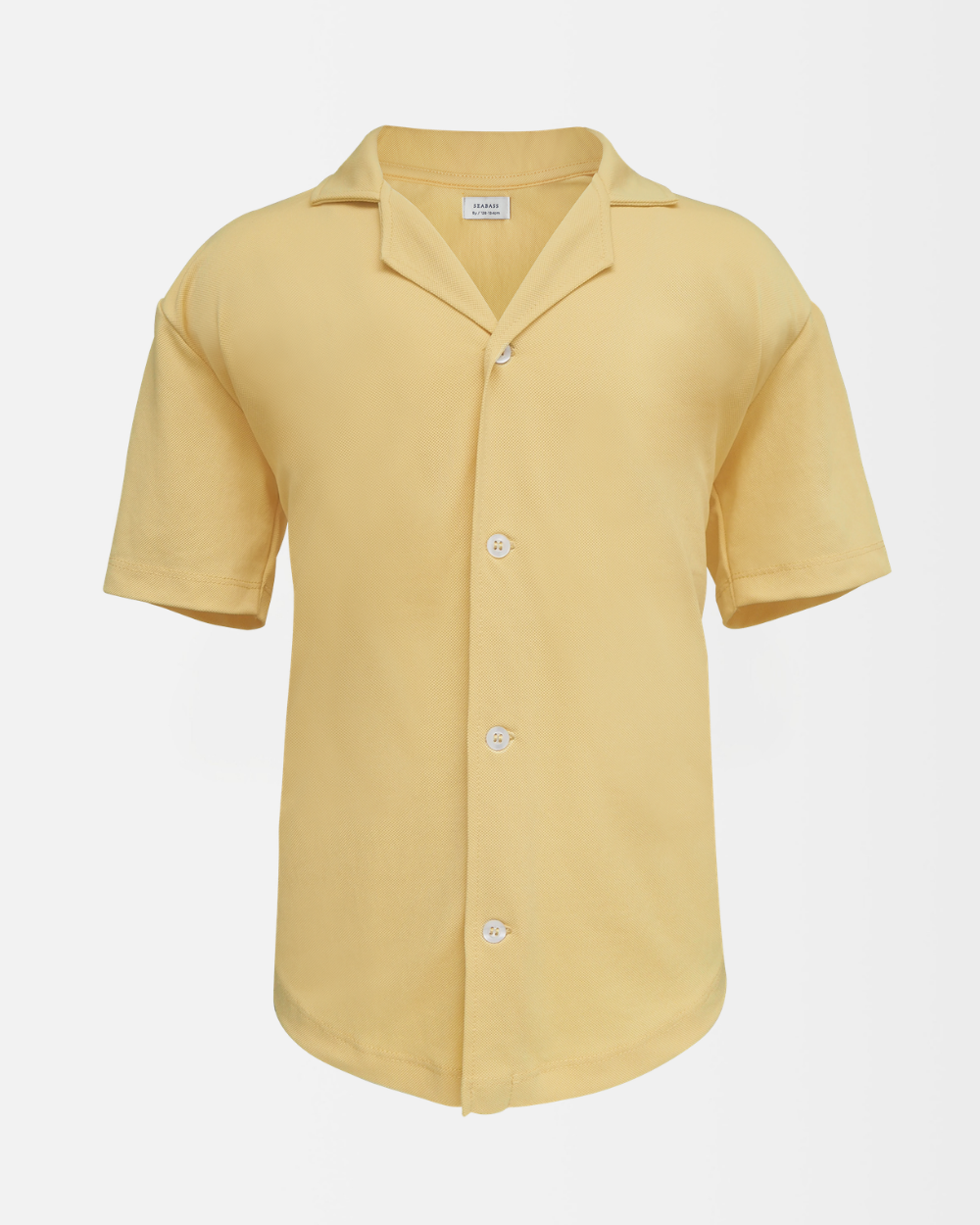 Camisa corta de hombre con protección solar - amarillo