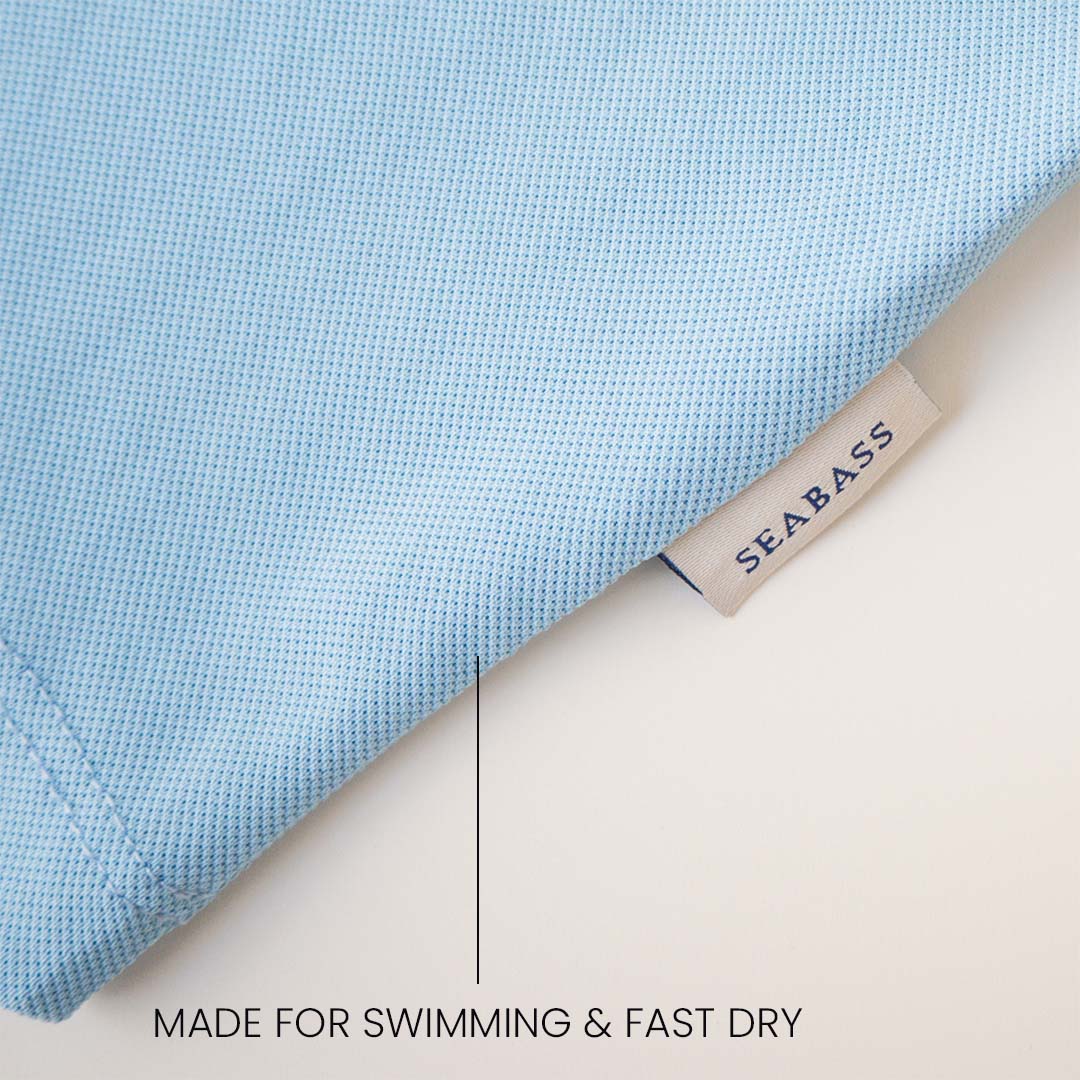 Polo de niño con protección solar - azul claro