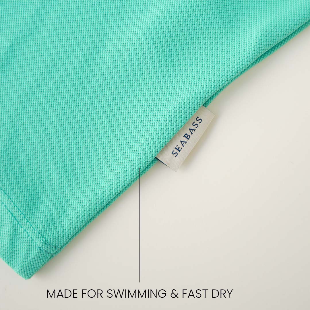 Camiseta de niño con protección solar - verde menta