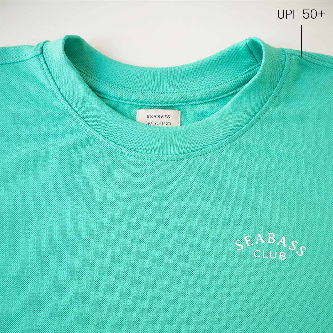 Camiseta de niño con protección solar - verde menta