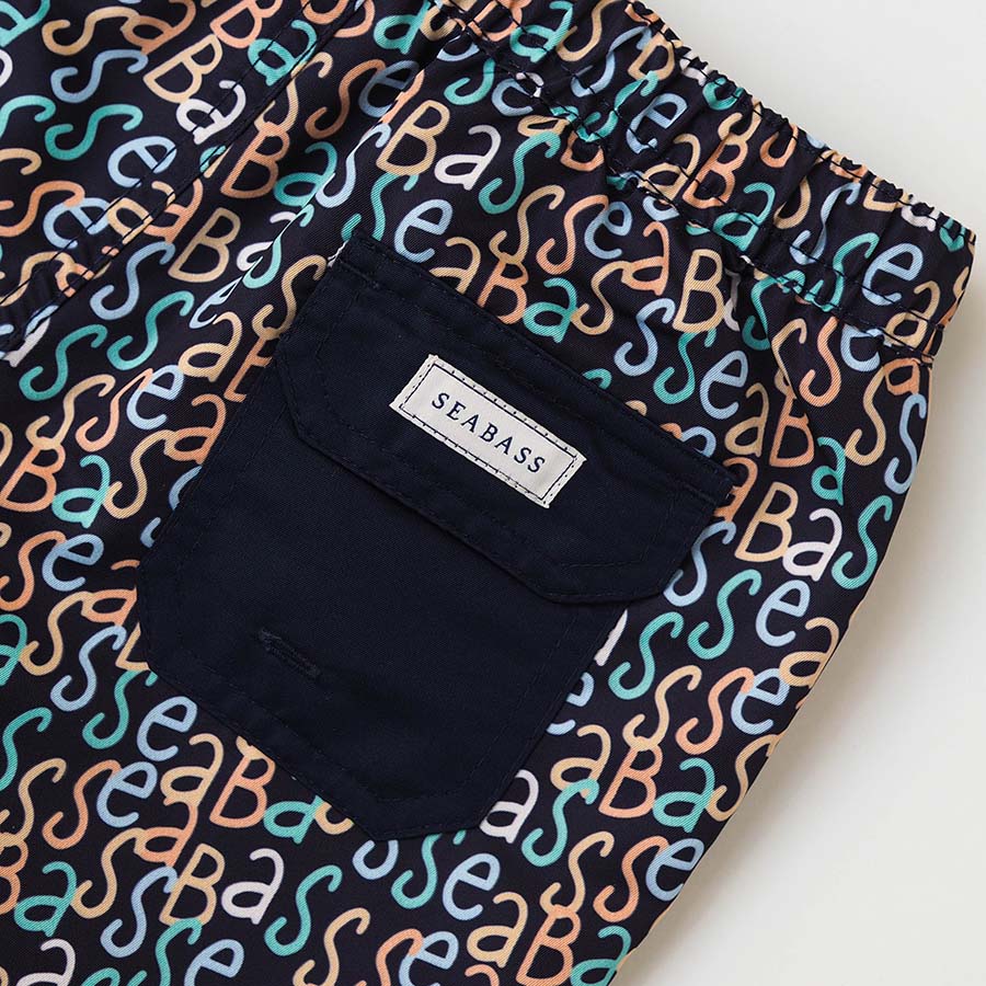 Bañador Hombre Hollywood - azul marino logo