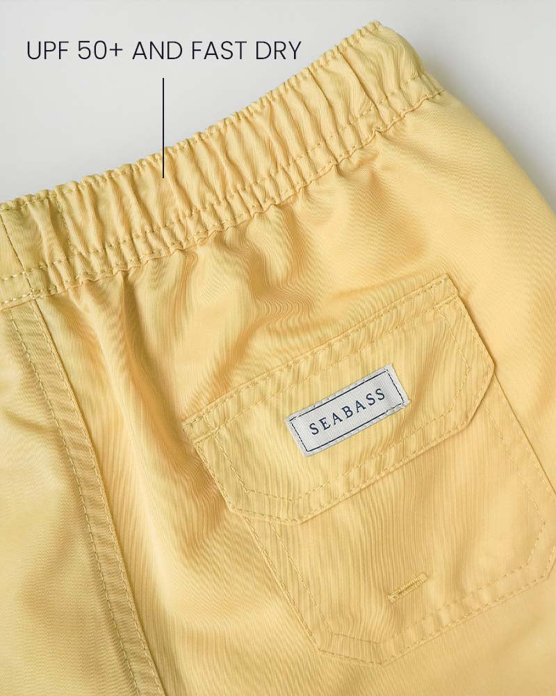 Bañador Niño Amarillo - liso