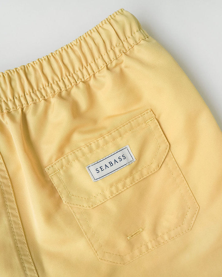 Men UV Swim Short Lemon Yellow - solid