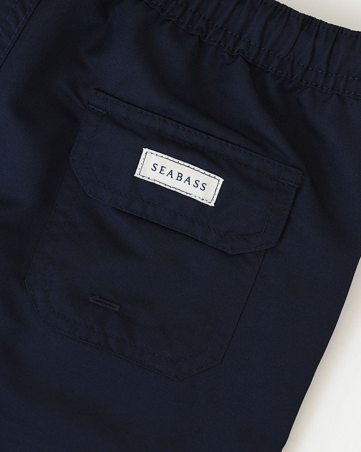 Boy UV Swim Short Navy Blue - solid
