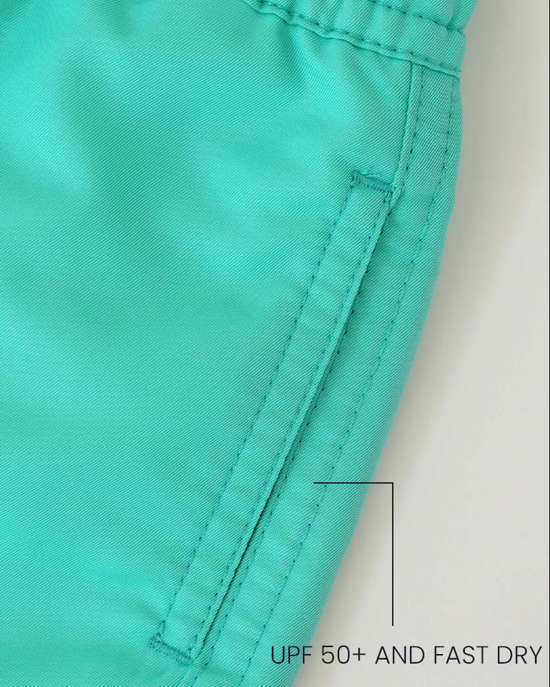 Bañador Niño Verde menta - liso