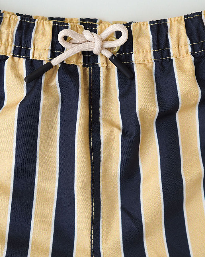Boy UV Swim Short Sorrento - navy yellow stripes