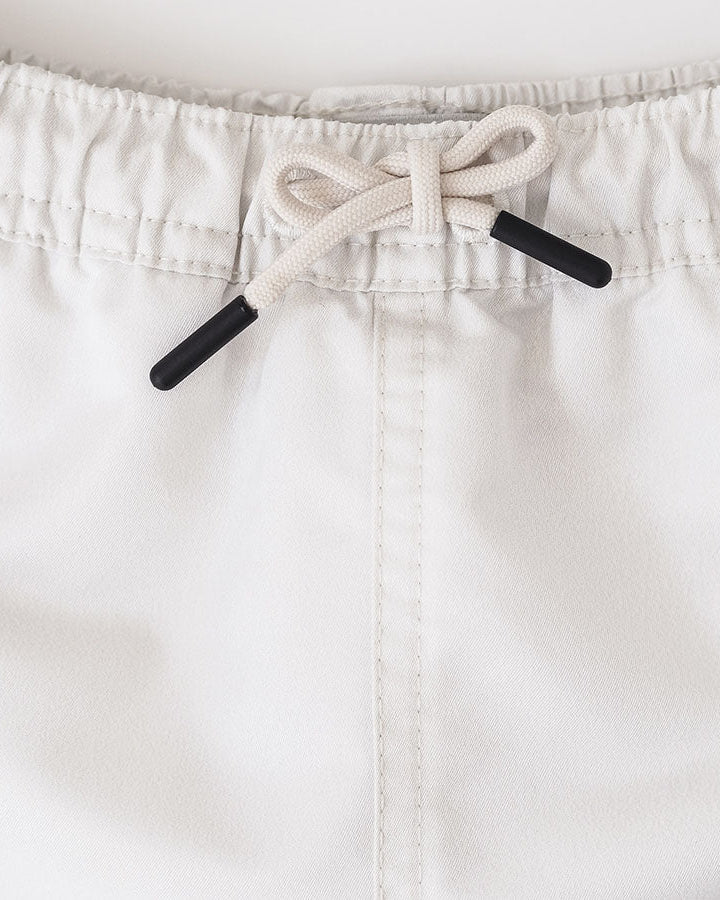 Jungs UV Badeshort Weiß - einfarbig