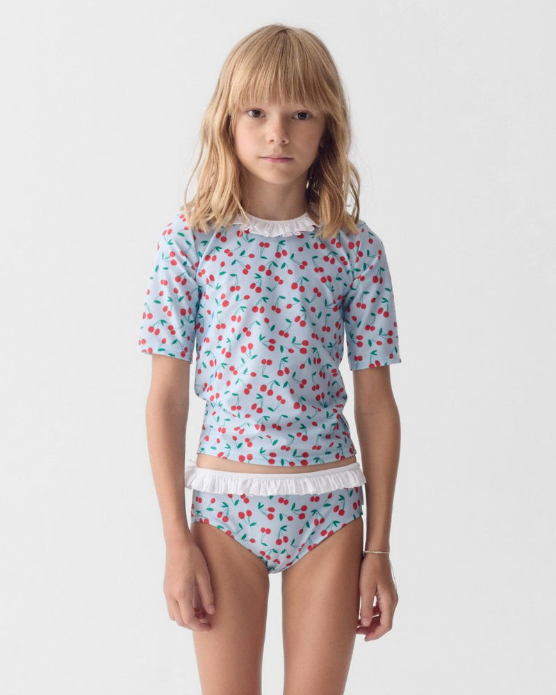 Bañador UV Niña (2 piezas) Ruffle Picota