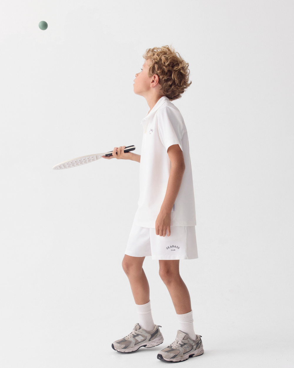 Kids UV Active Shorts Club White