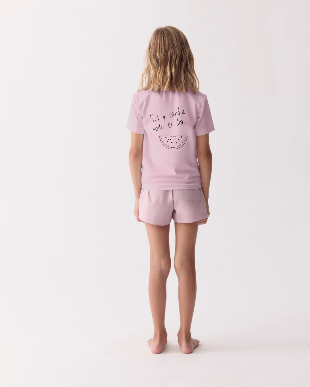 Camiseta infantil Rayas Verde