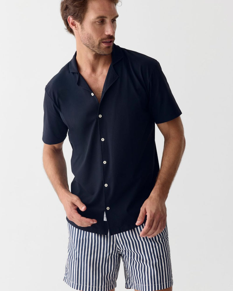 Men UV Camp Shirt Bond Navy