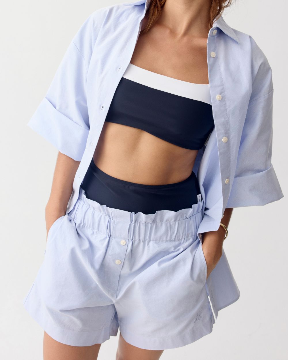 Damen UV-Shorts Soleil Buttergelb