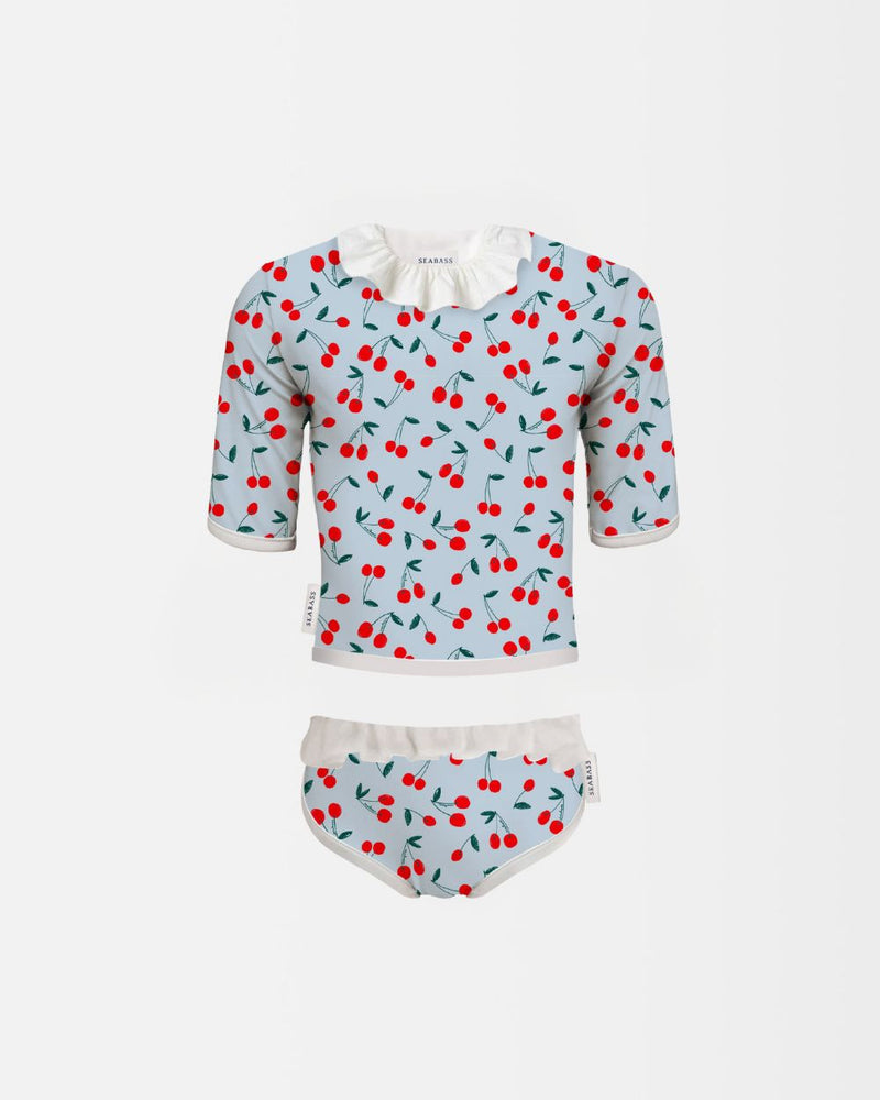 Bañador UV Niña (2 piezas) Ruffle Picota