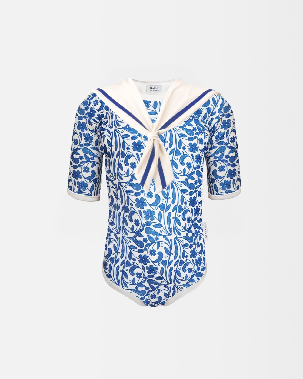 Girl UV Swimsuit Sailor Positano - royal blue