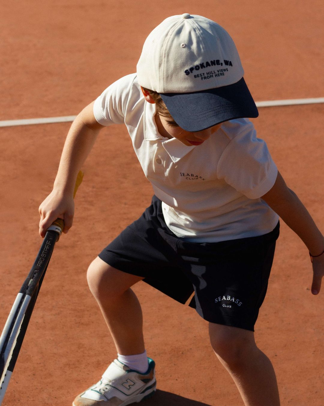 Camiseta Polo UV Infantil Blanco